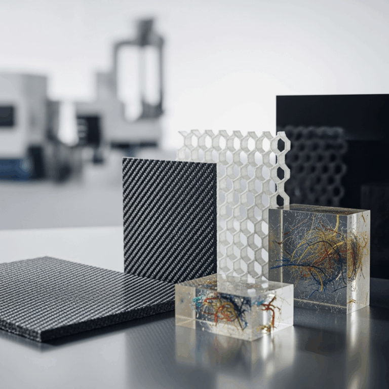 Illustration for: Innovative Composite Materials in Modern Industry