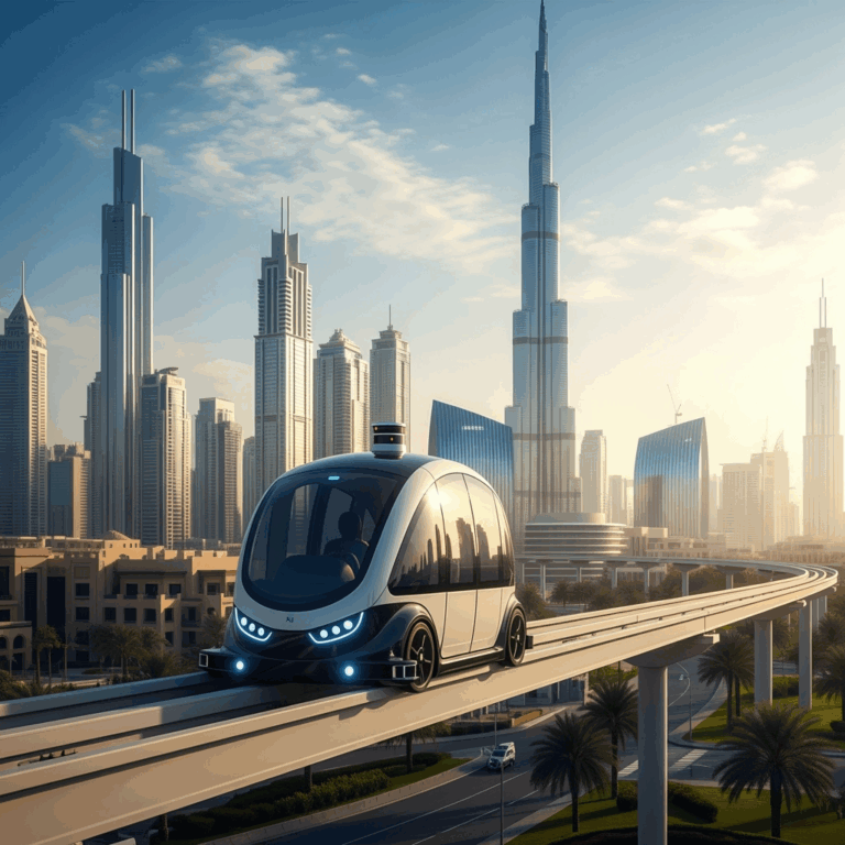 Illustration for: Dubai Leads Autonomous Transportation Revolution