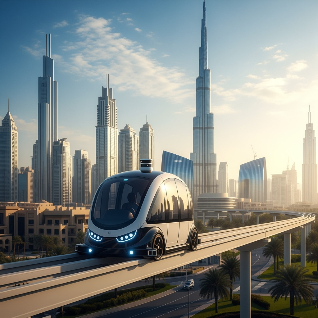 Illustration for: Dubai Leads Autonomous Transportation Revolution