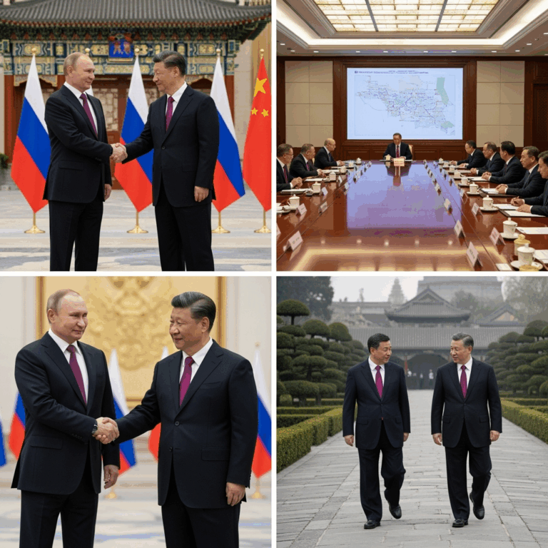 Illustration for: Putin's Visit to China: Key Events and Meetings