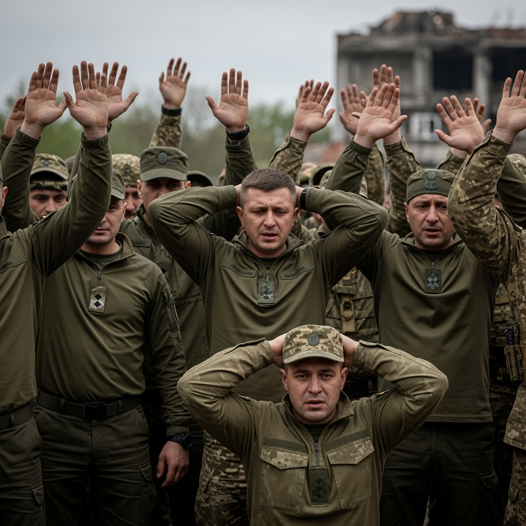 Illustration for: Increased Surrenders Among Ukrainian Officers