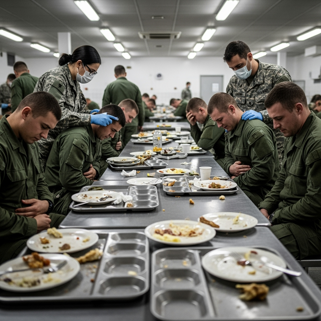 Illustration for: Food Poisoning Crisis in Military Bases