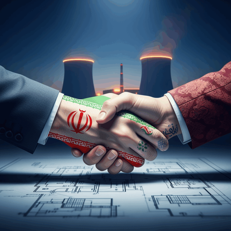 Illustration for: Iran and Russia to Sign Nuclear Power Station Agreement