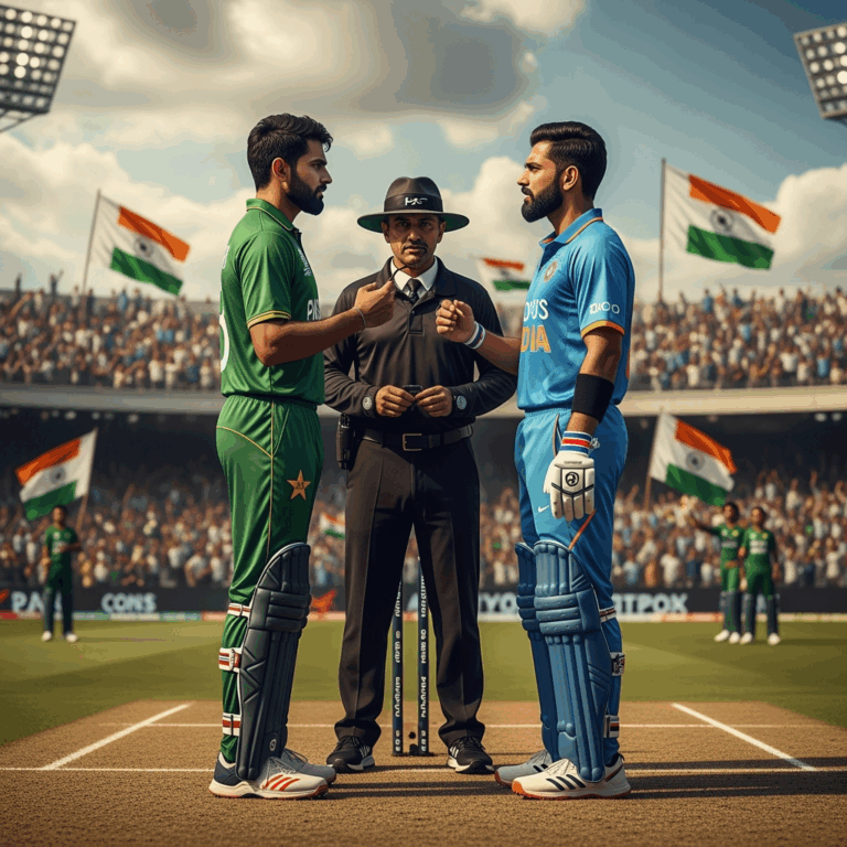 Illustration for: Pakistan Faces Cricket Controversy with India