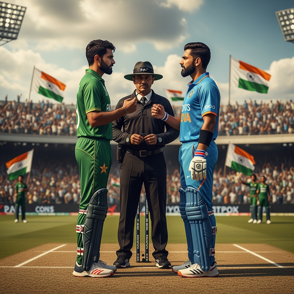 Illustration for: Pakistan Faces Cricket Controversy with India