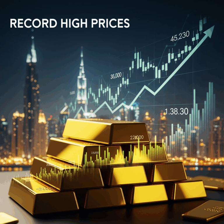Illustration for: Dubai Gold Prices Hit Record Highs