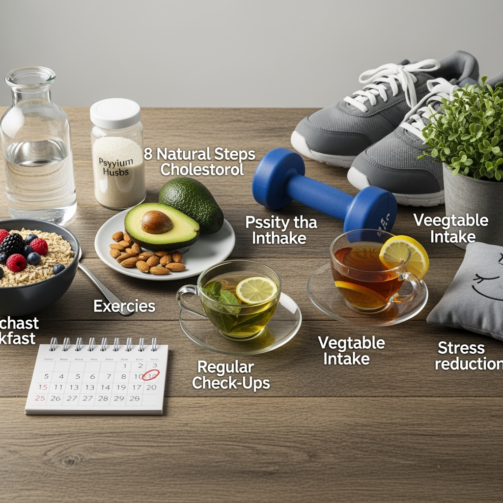 Illustration for: 8 Natural Steps to Lower Cholesterol Quickly