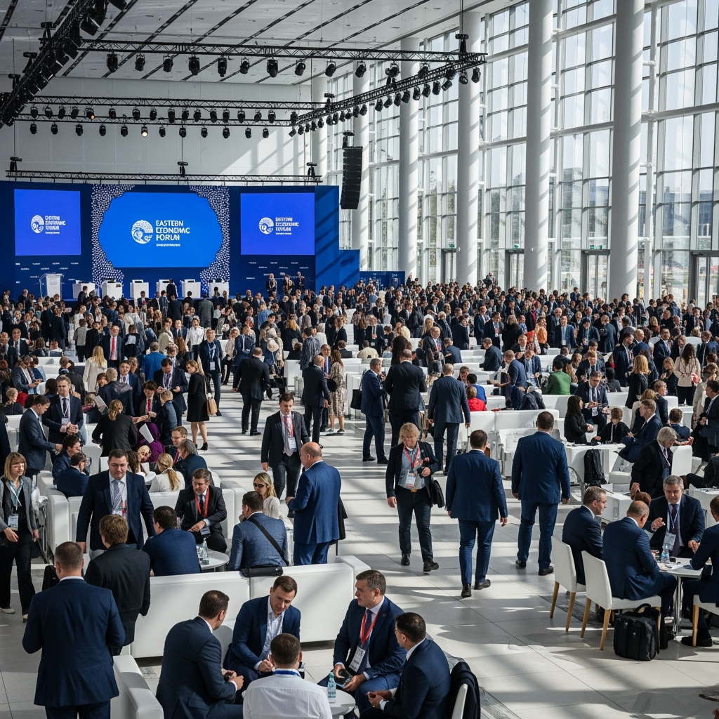 Illustration for: Eastern Economic Forum Attracts Over 8,400 Participants