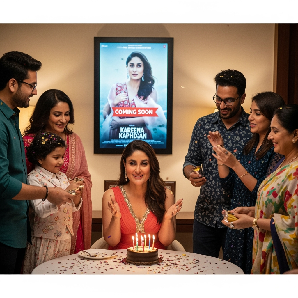 Illustration for: Kareena Kapoor Celebrates Birthday with Love and New Film