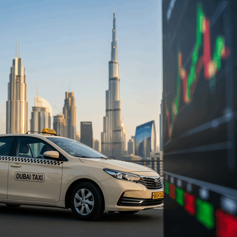 Illustration for: Dubai Taxi's IPO Success: A Strong Investment Case