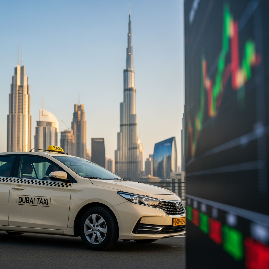 Illustration for: Dubai Taxi's IPO Success: A Strong Investment Case