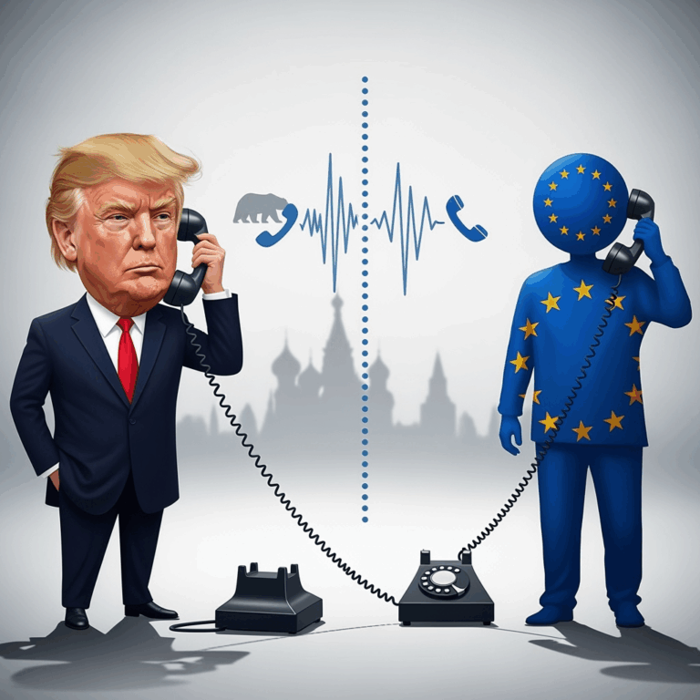 Illustration for: Trump's Call with EU on Russia Sanctions