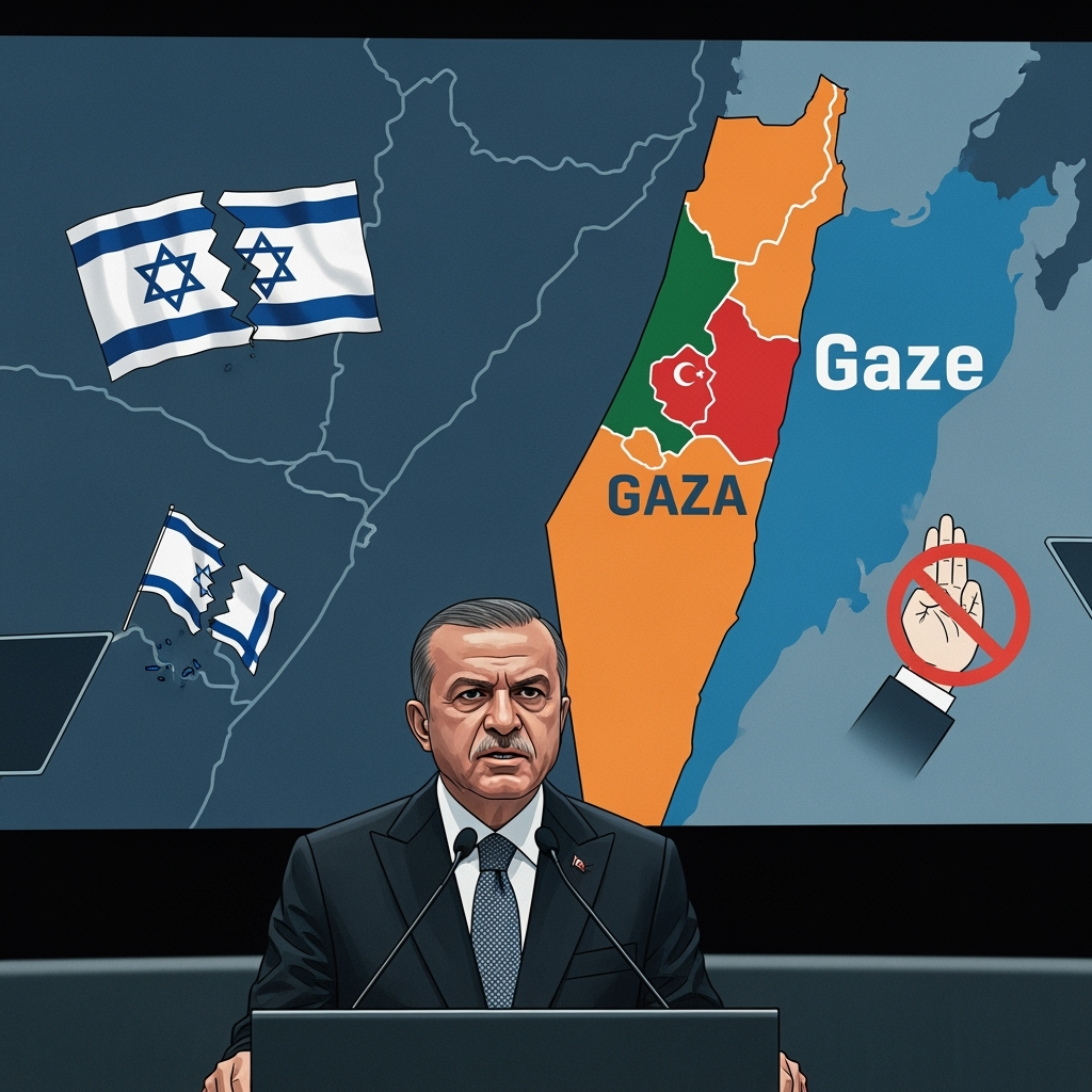 Illustration for: Turkish Defense Condemns Israeli Actions in Gaza