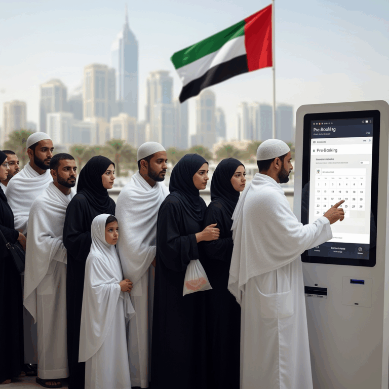 Illustration for: Umrah Pre-Booking: Essential for UAE Pilgrims