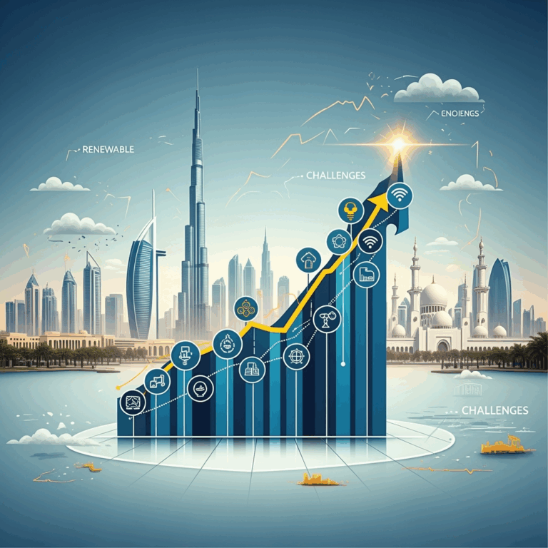 Illustration for: UAE's Non-Oil Sector Shows Resilience Amid Challenges