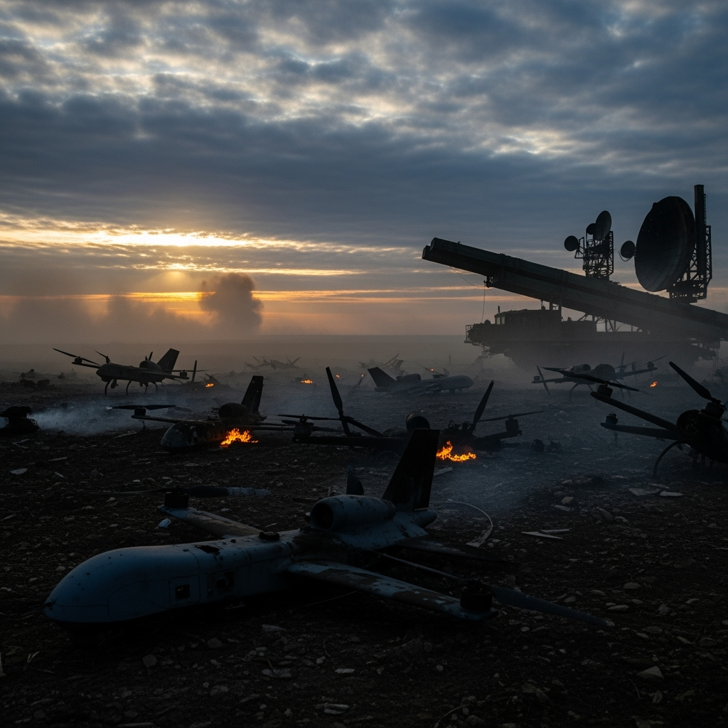 Illustration for: Russian Defense Destroys 70 Ukrainian Drones