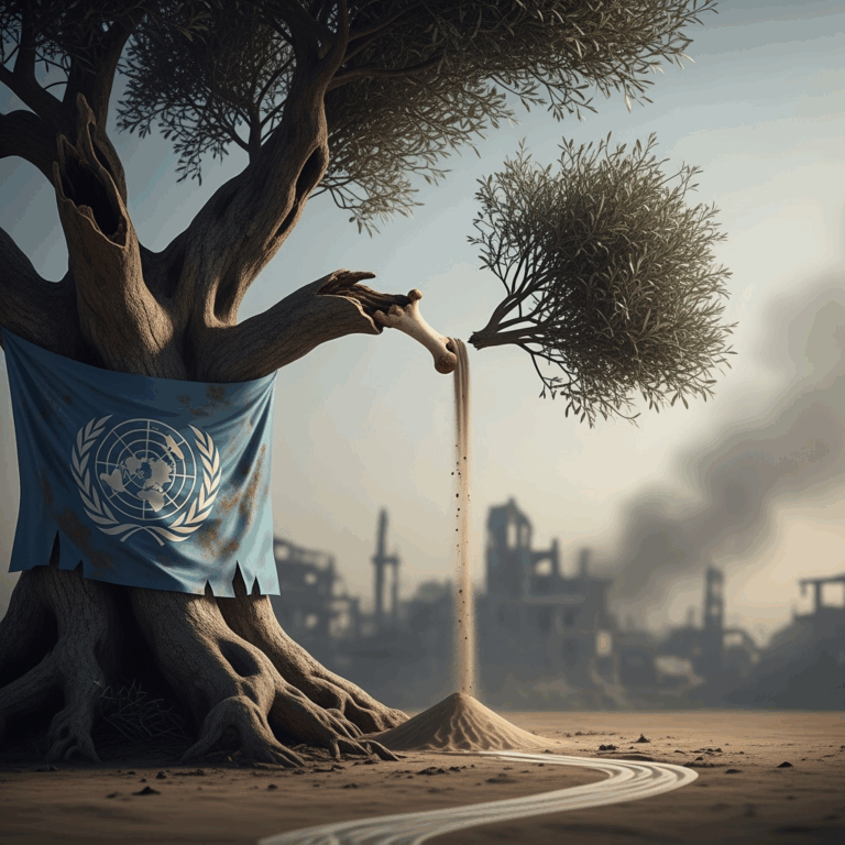 Illustration for: UN Accuses Israel of Genocide in Gaza
