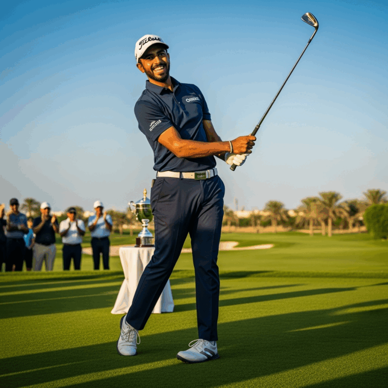 Illustration for: Rayan Ahmed's Dominant Win at Oman Amateur Open