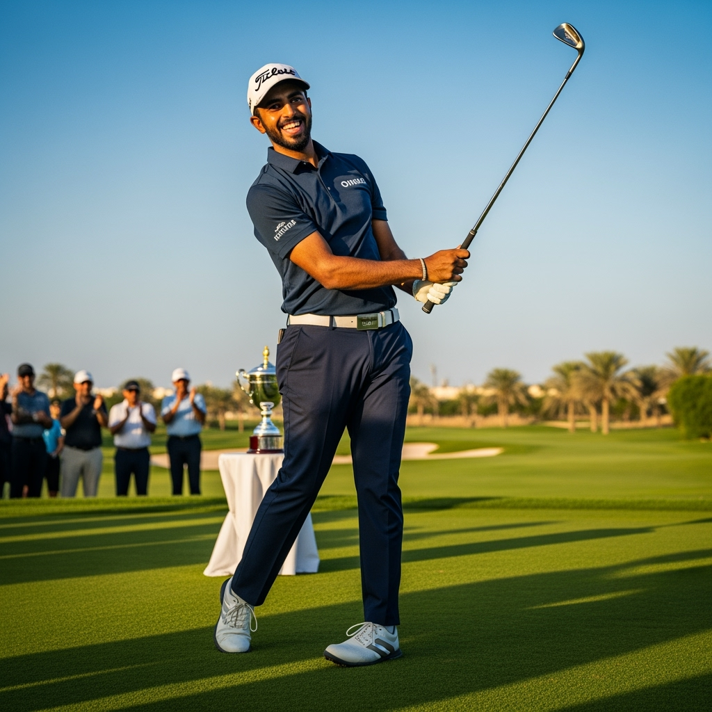 Illustration for: Rayan Ahmed's Dominant Win at Oman Amateur Open