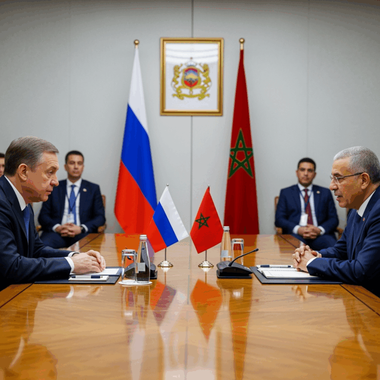 Illustration for: Russia-Morocco Talks on Regional and Global Matters