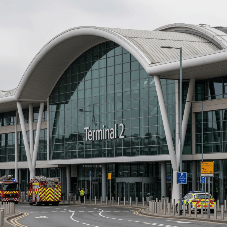 Illustration for: Dublin Airport Terminal 2 Evacuated for Safety