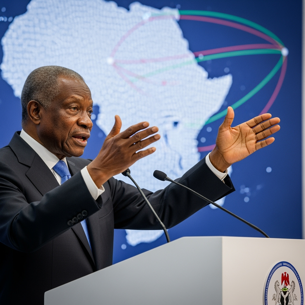 Illustration for: Obasanjo Urges Building Global Africa at Trade Fair