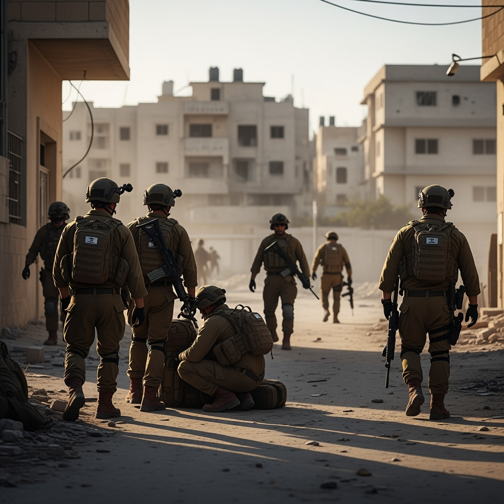 Illustration for: Israeli Army Completes Operations in Khan Younis
