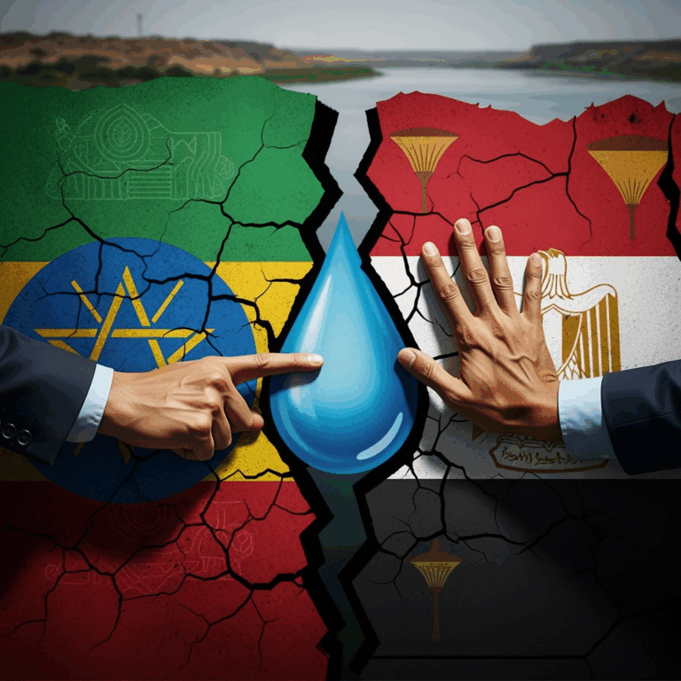 Illustration for: Egypt Rejects Ethiopia's Unilateral Actions on Nile Dam