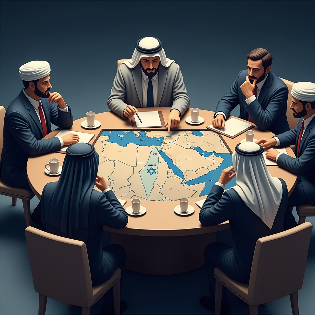 Illustration for: Arab Summit's Diplomatic Stance on Israel