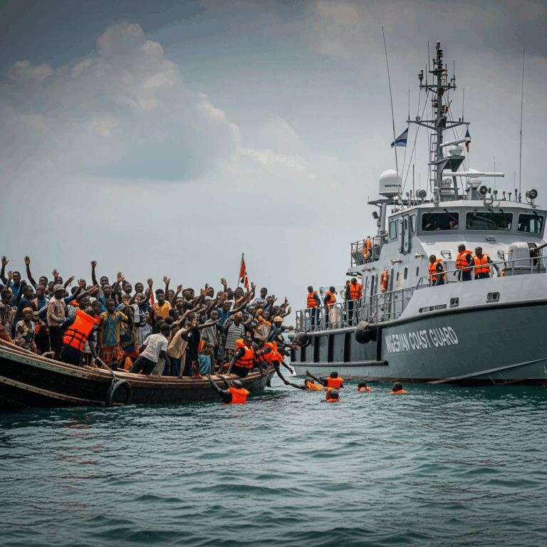 Illustration for: Boat Tragedy in Nigeria: 29 Dead, 50 Rescued