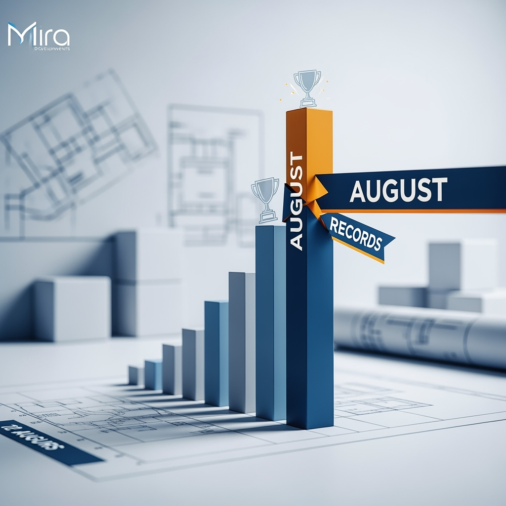 Illustration for: Mira Developments Breaks Records in August