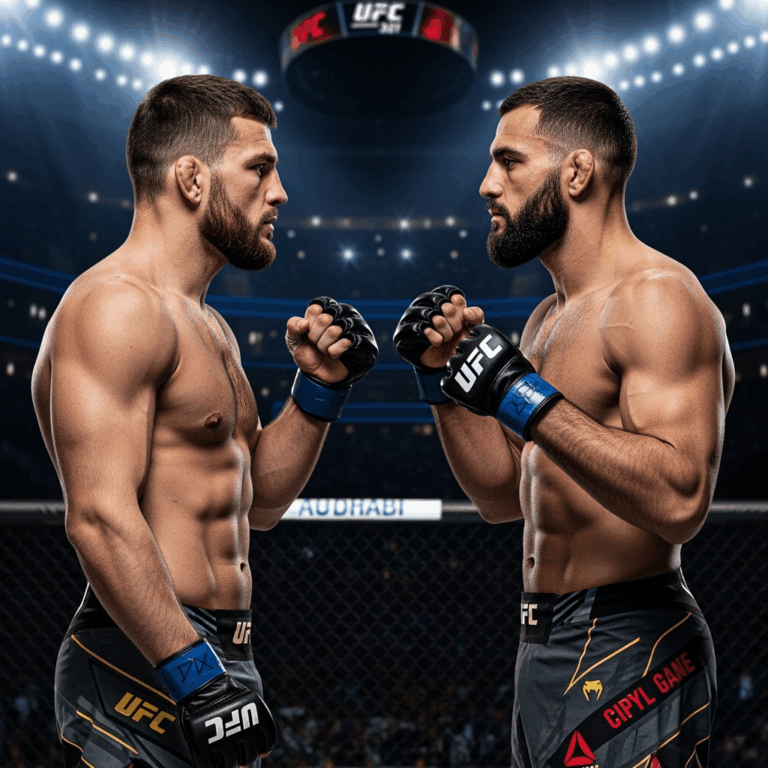 Illustration for: UFC 321: Aspinall vs Gane in Abu Dhabi Preview