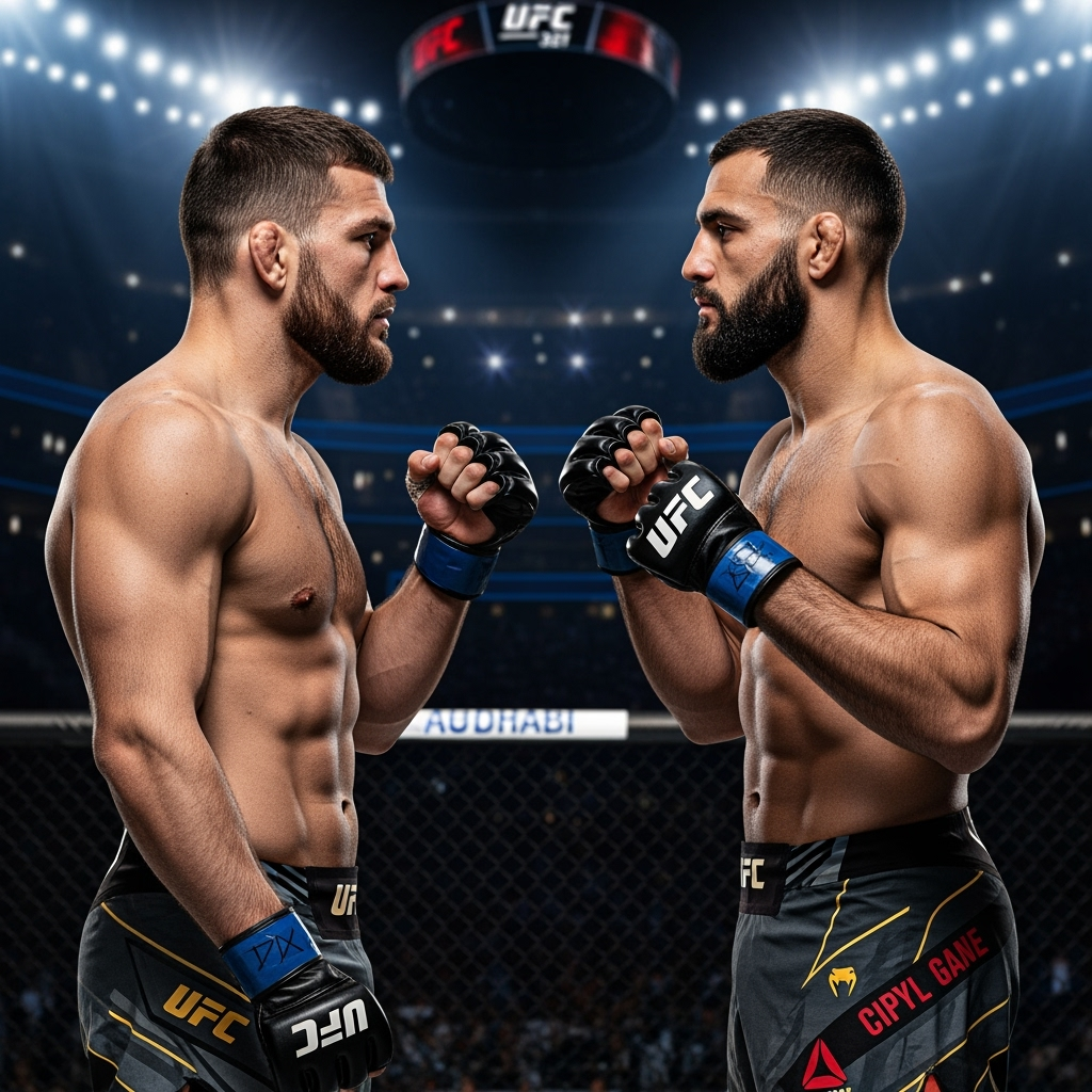 Illustration for: UFC 321: Aspinall vs Gane in Abu Dhabi Preview