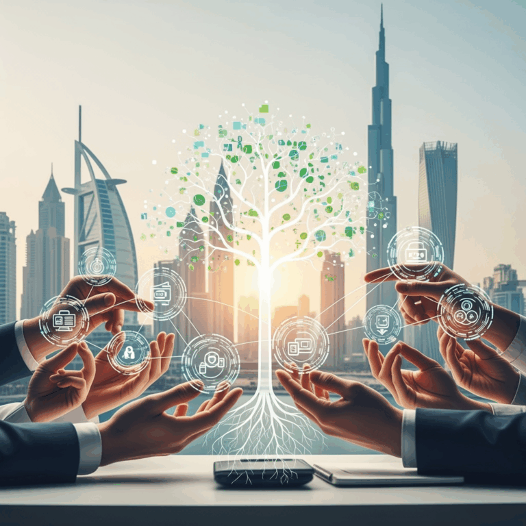 Illustration for: Building Sustainable Digital Communities in the UAE