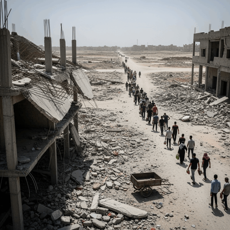 Illustration for: Israel Orders Gaza Evacuation Amid New Offensive