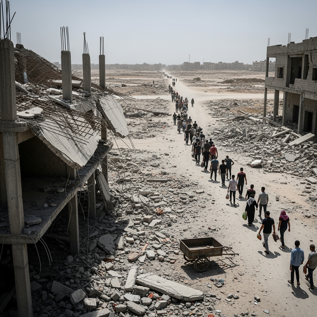 Illustration for: Israel Orders Gaza Evacuation Amid New Offensive
