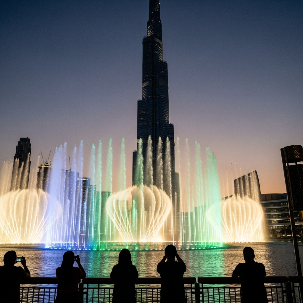 Illustration for: Dubai Fountain Returns: Shows Resume October 1