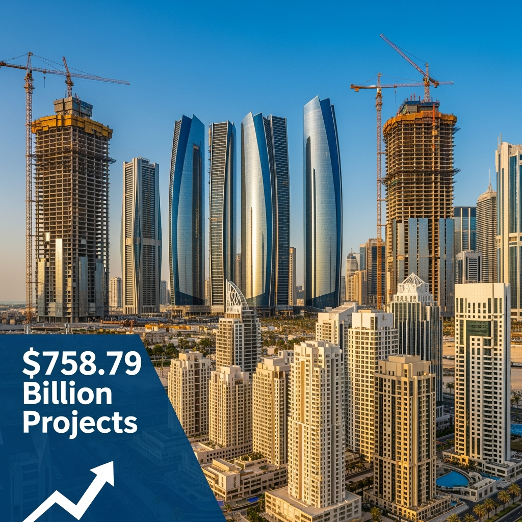 Illustration for: Abu Dhabi's Real Estate Boom: $758.79 Billion Projects