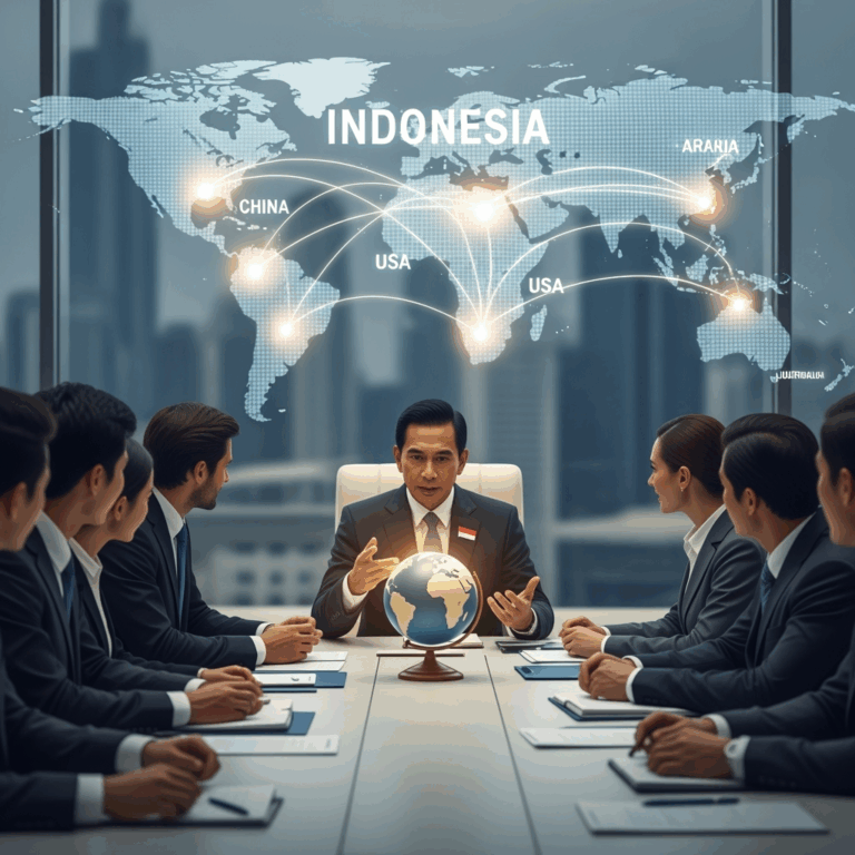 Illustration for: Indonesia's Role in Global Trade and Politics