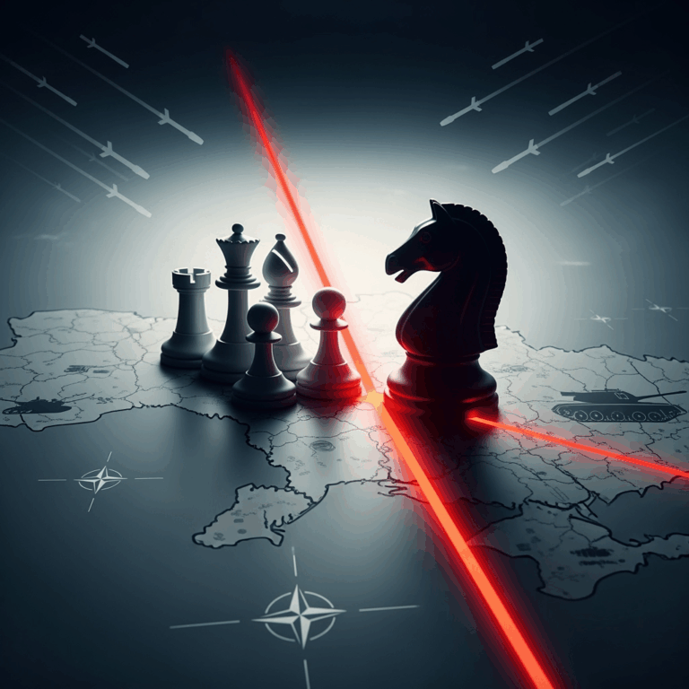 Illustration for: Russia and NATO Forces in Ukraine: Tensions Rise