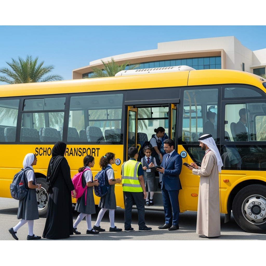 Illustration for: Abu Dhabi School Transport Policy Update