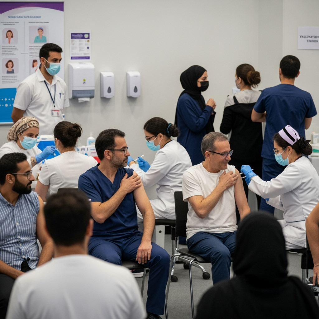 Illustration for: UAE Residents Urged to Get Early Flu Shots