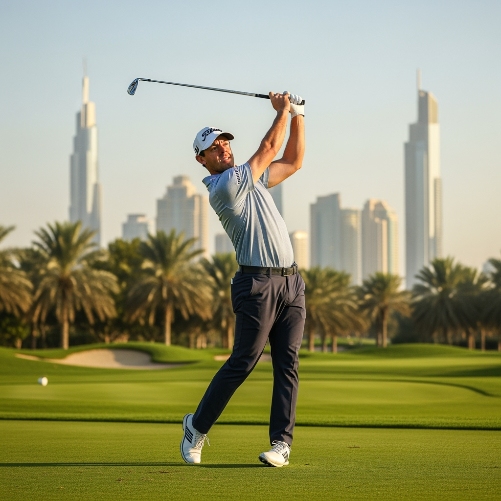 Illustration for: Rory McIlroy Returns to 2026 Dubai Desert Classic