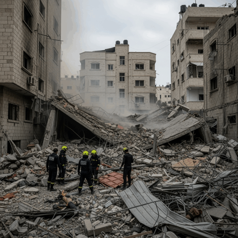 Illustration for: Israeli Airstrike Targets Hamas Intelligence Leader