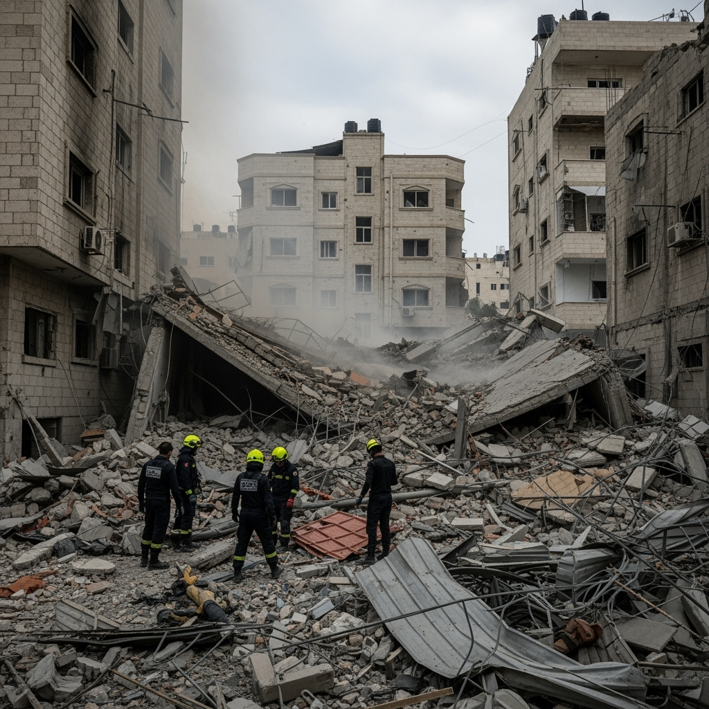 Illustration for: Israeli Airstrike Targets Hamas Intelligence Leader