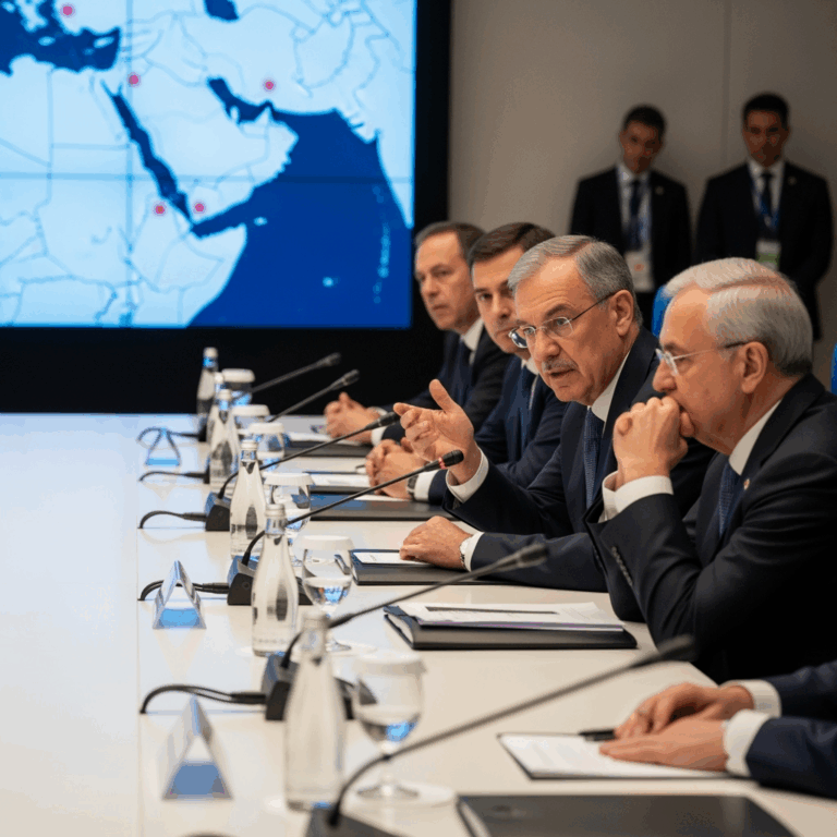 Illustration for: Summit Discusses Regional Developments and Israeli Attacks