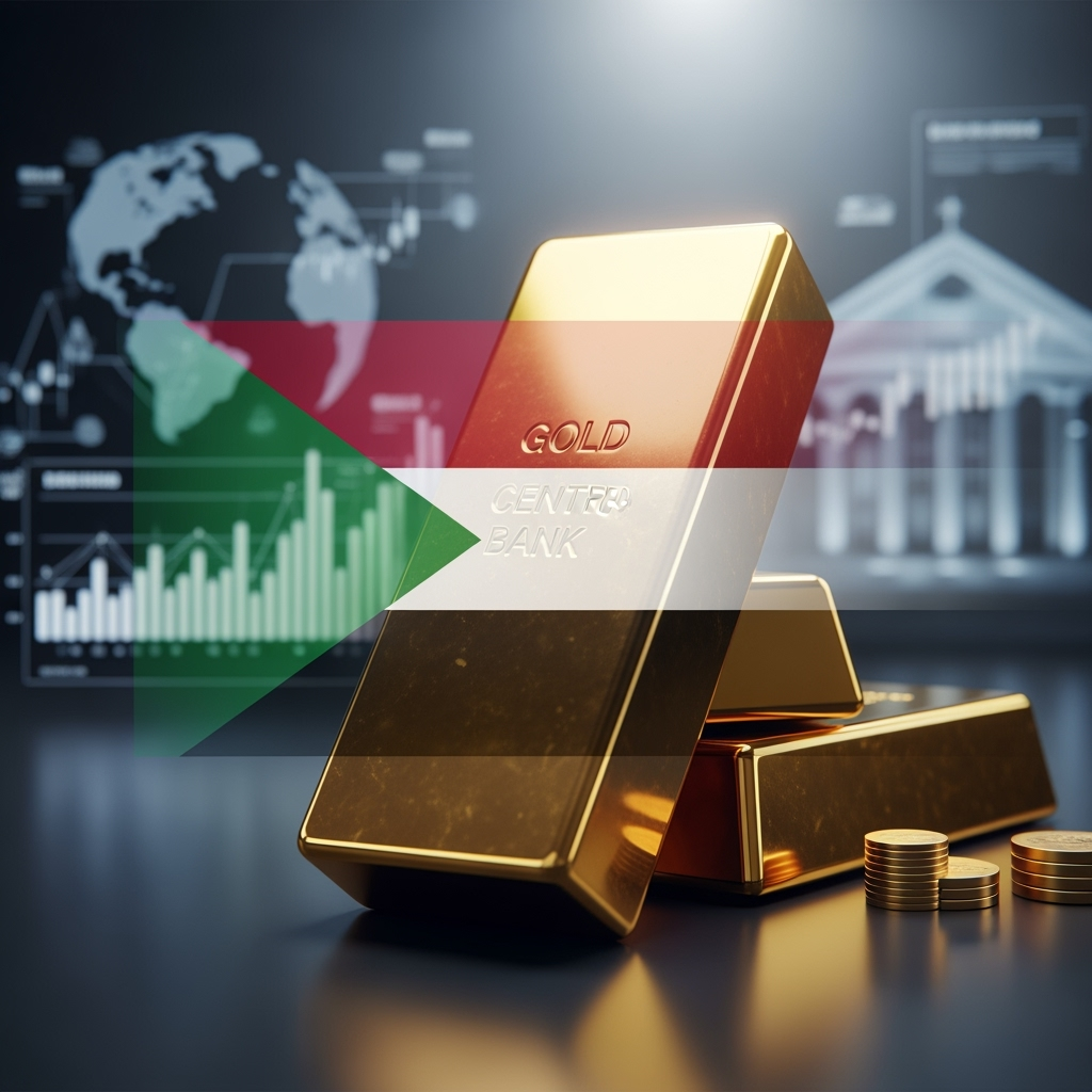 Illustration for: Sudan Central Bank's Gold Purchase Decision