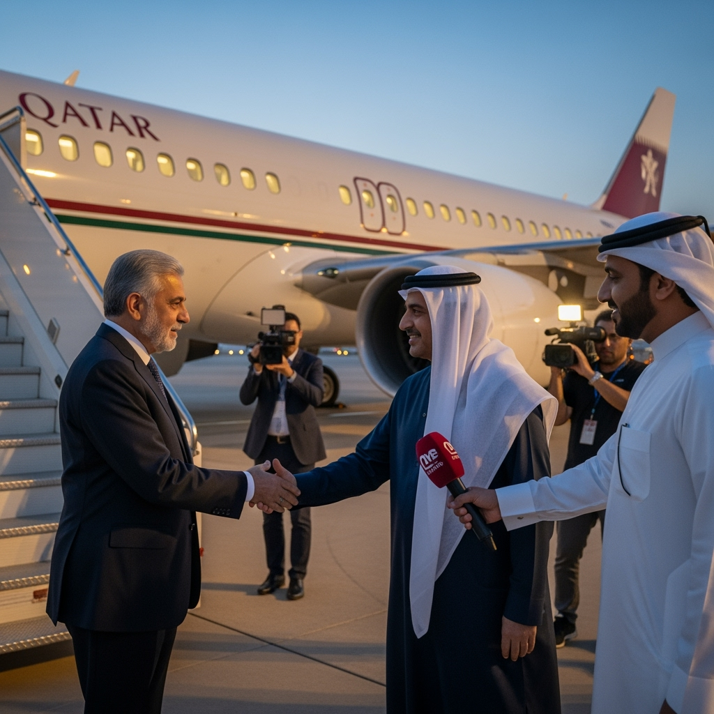 Illustration for: Pakistan PM Visits Qatar After Israeli Airstrike