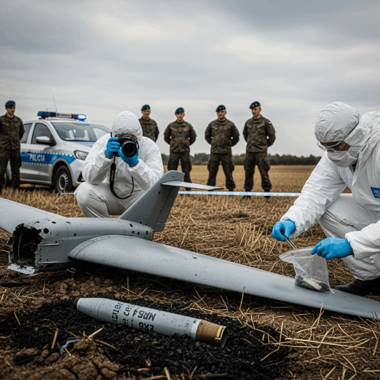 Illustration for: Poland Investigates Drone and Missile Incident