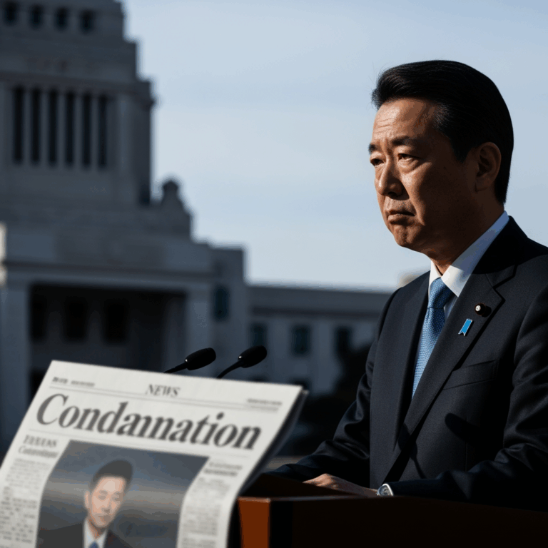 Illustration for: Japan Condemns Israeli Military Actions